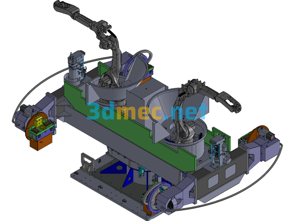 2500-700 Three-Axis Horizontal Rotary Positioner - 3D Model Catia Free Download