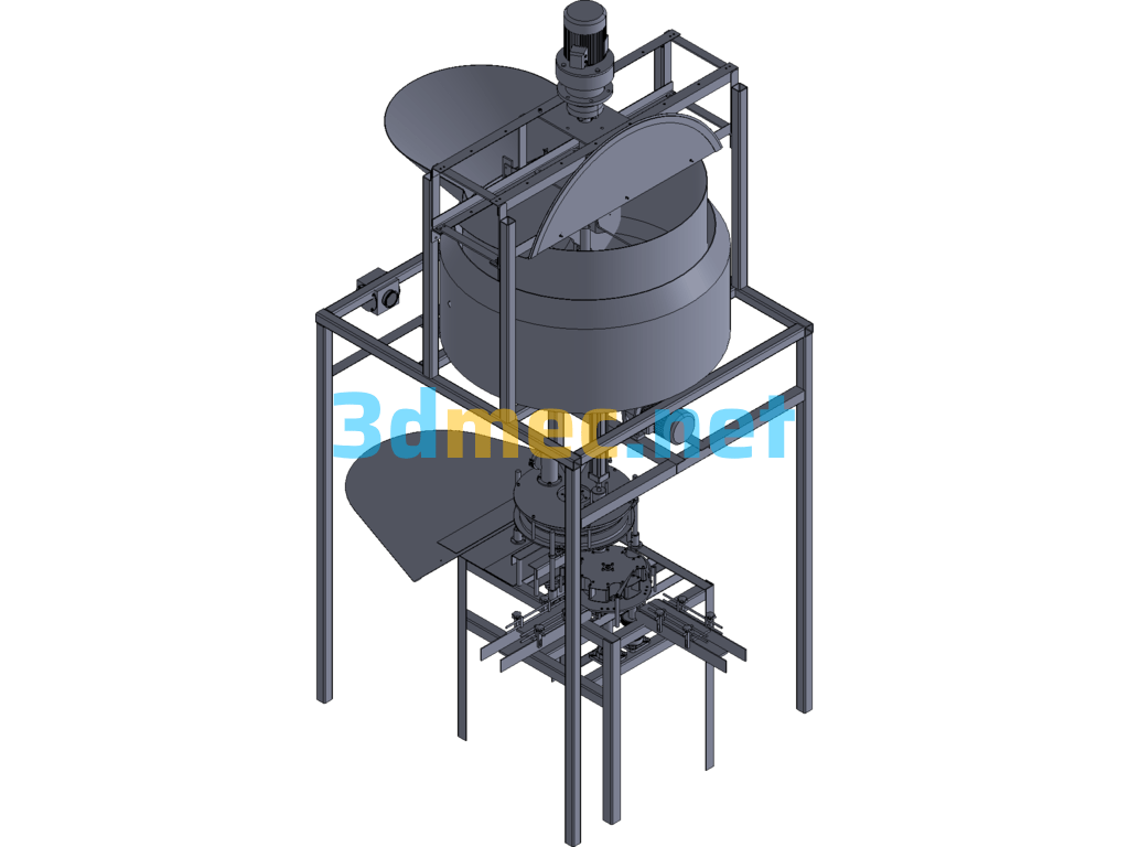 Automatic Filling Equipment - 3D Model Exported Free Download