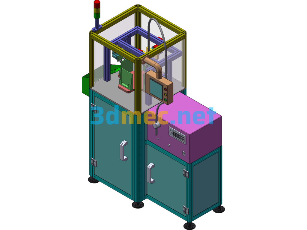 Fully Automatic Facial Mask Filling And Thermal Sealing Machine (Improved Version) - 3D Model SolidWorks Free Download