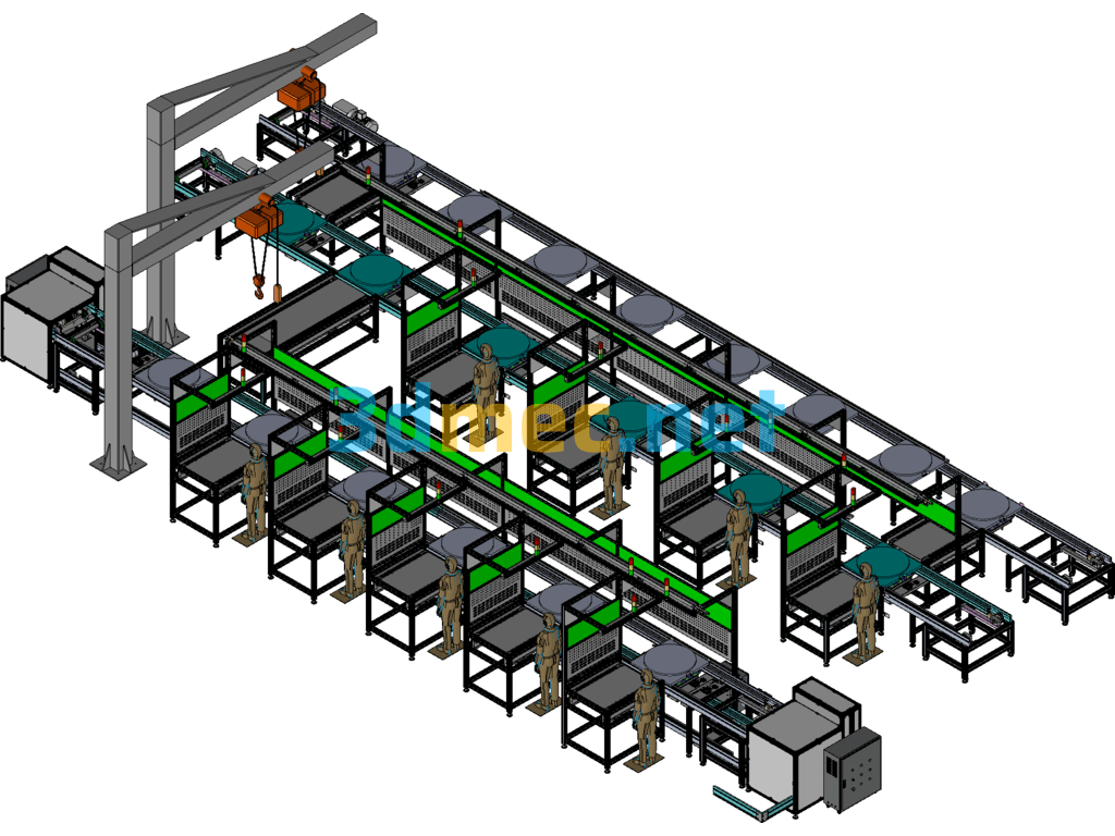 Assemble The Cycle Speed Chain Line - 3D Model Exported Free Download