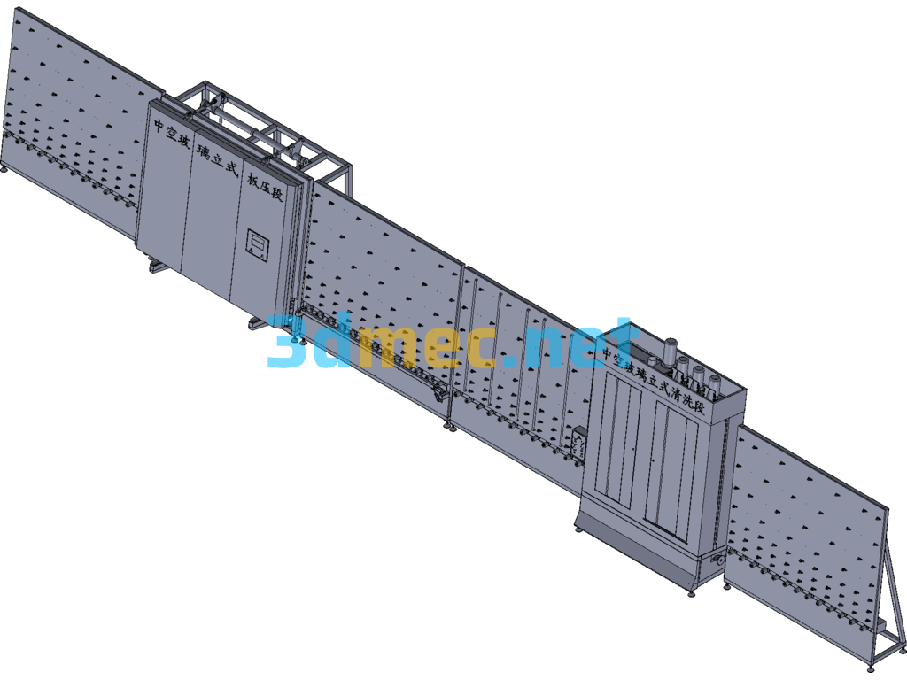 Insulating Glass 1600 Production Line - 3D Model UG(NX) Free Download