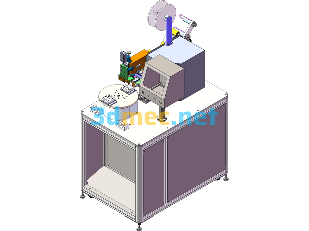 Automatic Film Laminating Machine Equipment Design - 3D Model SolidWorks Free Download