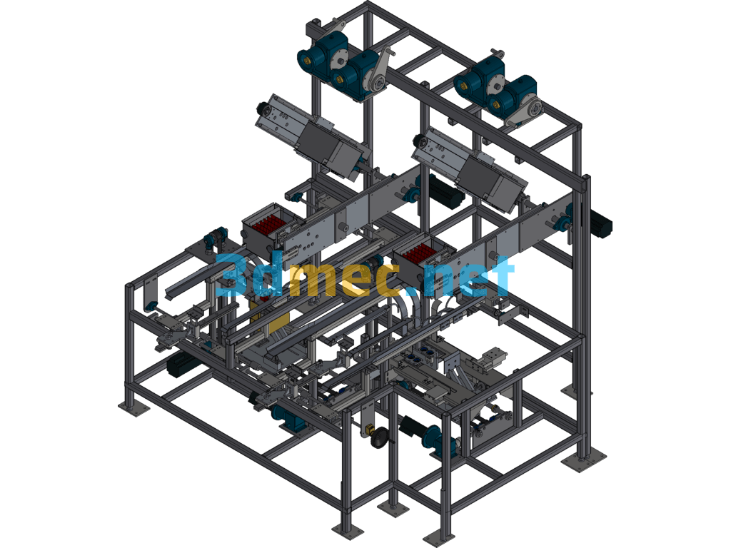 Folding Packaging Machine, Folding Box Packaging Machine - 3D Model Inventor Free Download