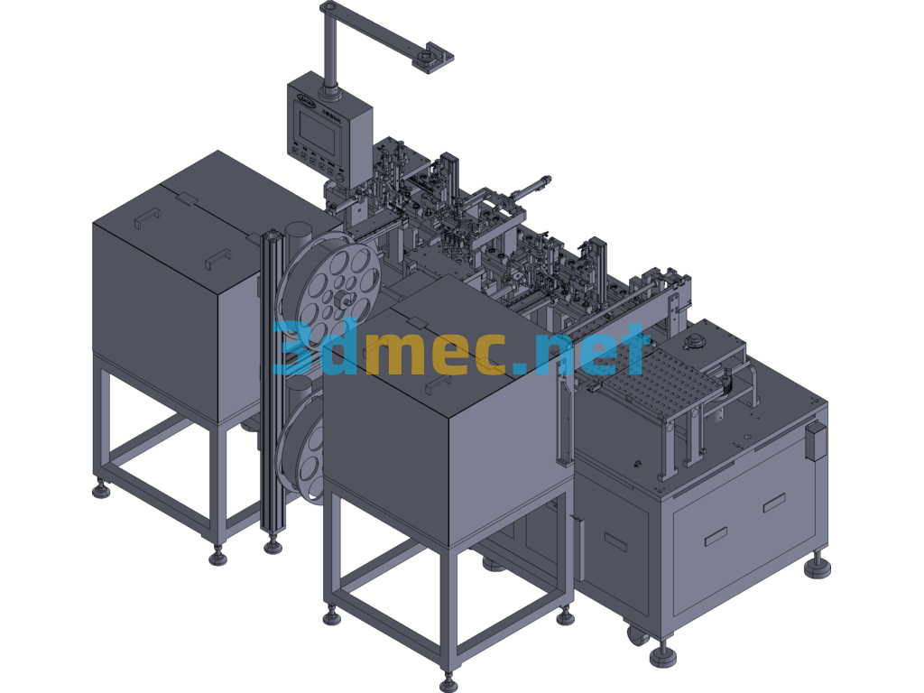 New Design Automatic Assembly Machine - 3D Model Exported Free Download