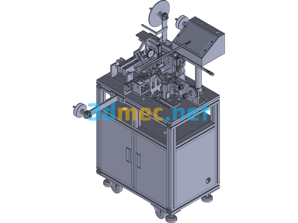 Component Automatic Detection And Packaging Machine - 3D Model Exported Free Download