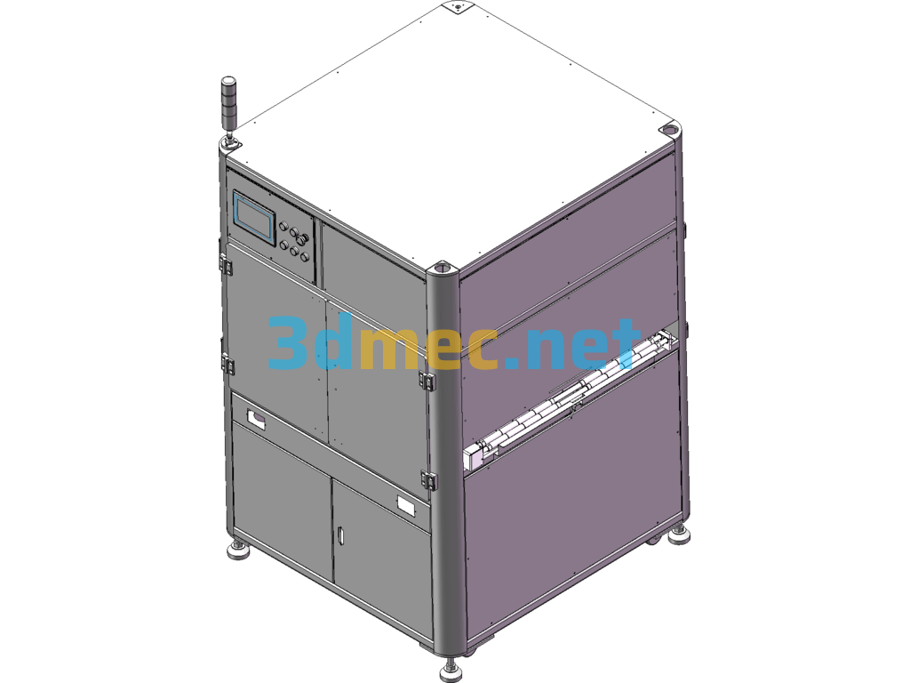 FPC Automatic Receiving Machine Design Drawing - 3D Model SolidWorks Free Download