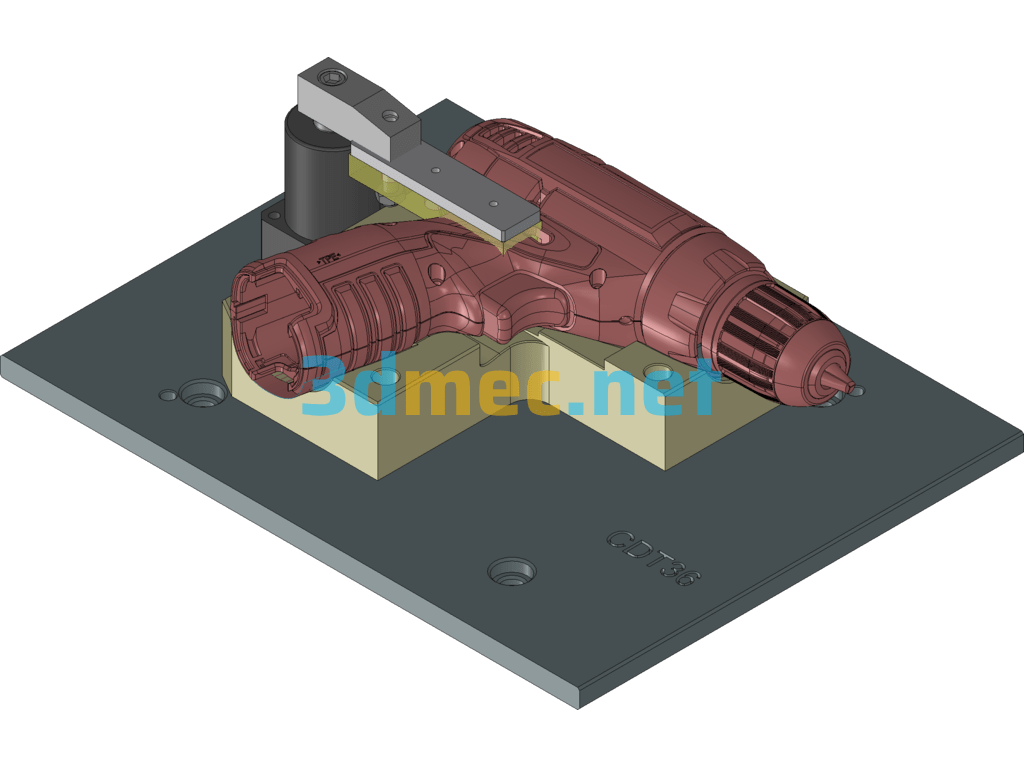 Design Of Double Electric Screwdriver And Double Axis Automatic Screw Locking Machine - 3D Model SolidWorks Free Download