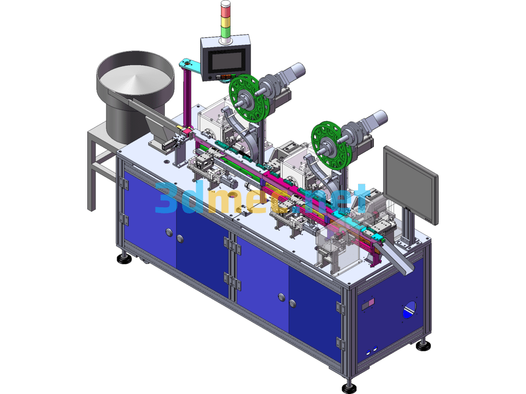 High Speed Pin Insertion Machine - 3D Model SolidWorks Free Download