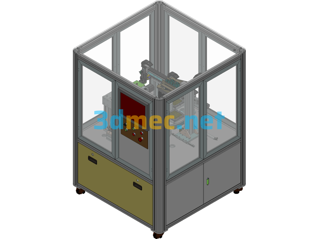 FPC Automatic Visual Inspection Machine, Flexible Circuit Board Inspection Equipment - 3D Model SolidWorks Free Download