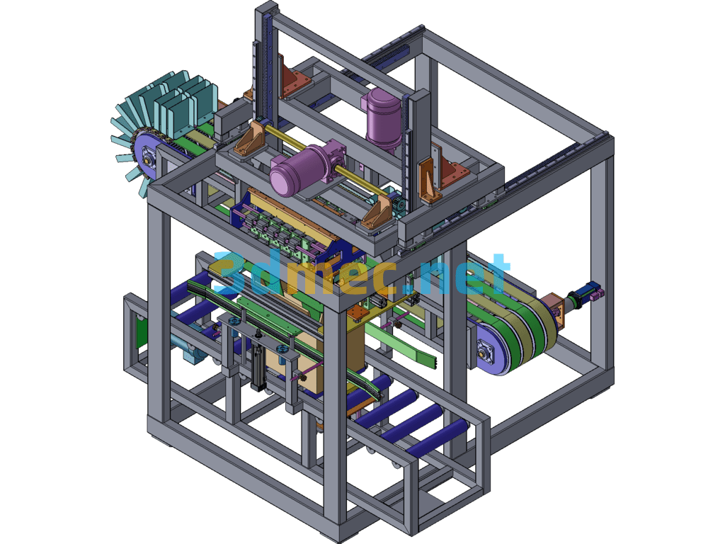 Automatic Cartoning Machine [In Production] - 3D Model SolidWorks Free Download