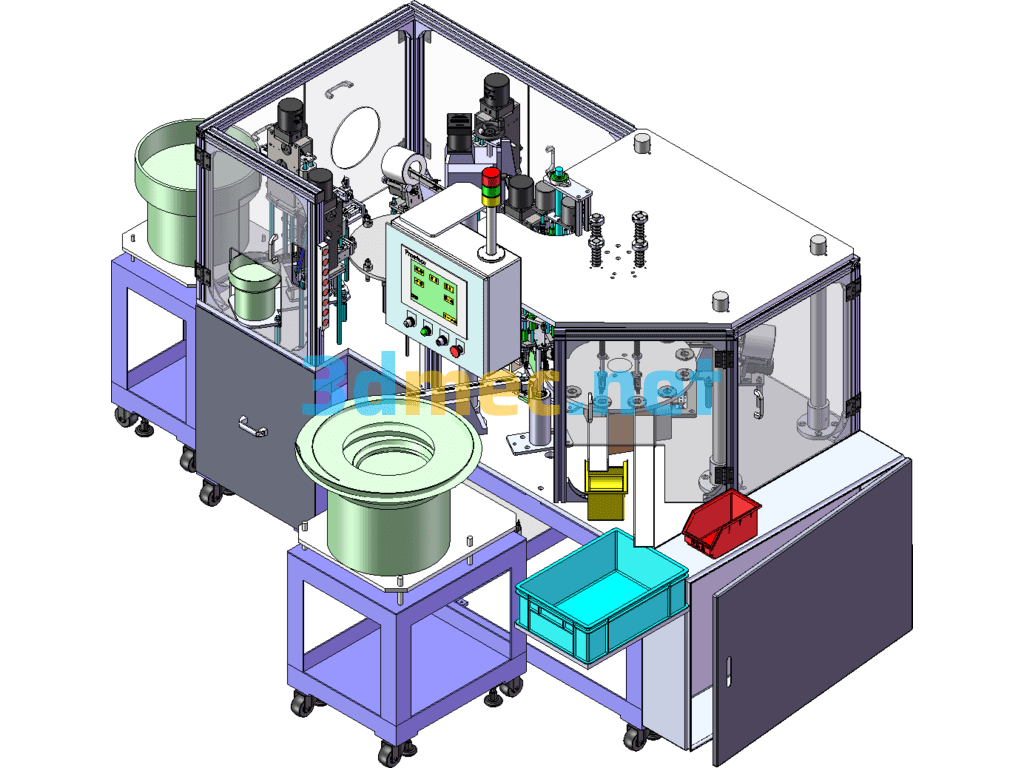 Turntable Type Detection And Assembly Automation Equipment - 3D Model SolidWorks Free Download