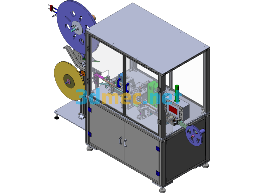 Connector Automatic Cutting And Packaging Machine - 3D Model SolidWorks Free Download