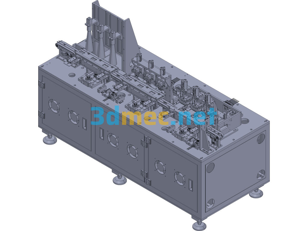 Battery Cutting Equipment - 3D Model Exported Free Download