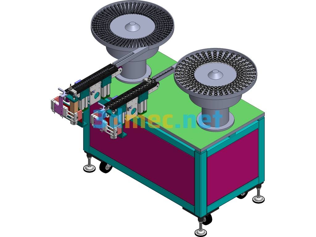 A Large Number Of Drawings And Models Of Vibration Plate Feeding/Direct Vibration Feeding/Cylinder Feeding And Other Mechanisms - 3D Model SolidWorks Free Download