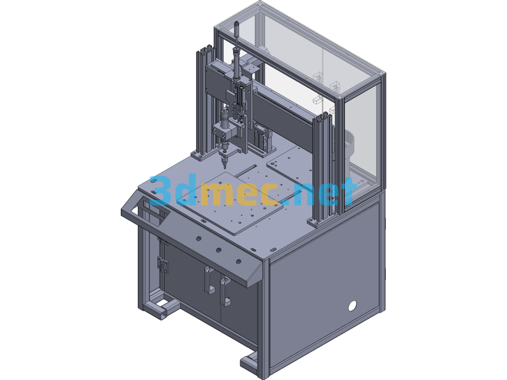 Three-Axis Automatic Screw Locking Machine - 3D Model Exported Free Download