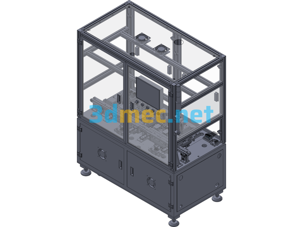 Battery Pole Bending Machine - 3D Model Exported Free Download