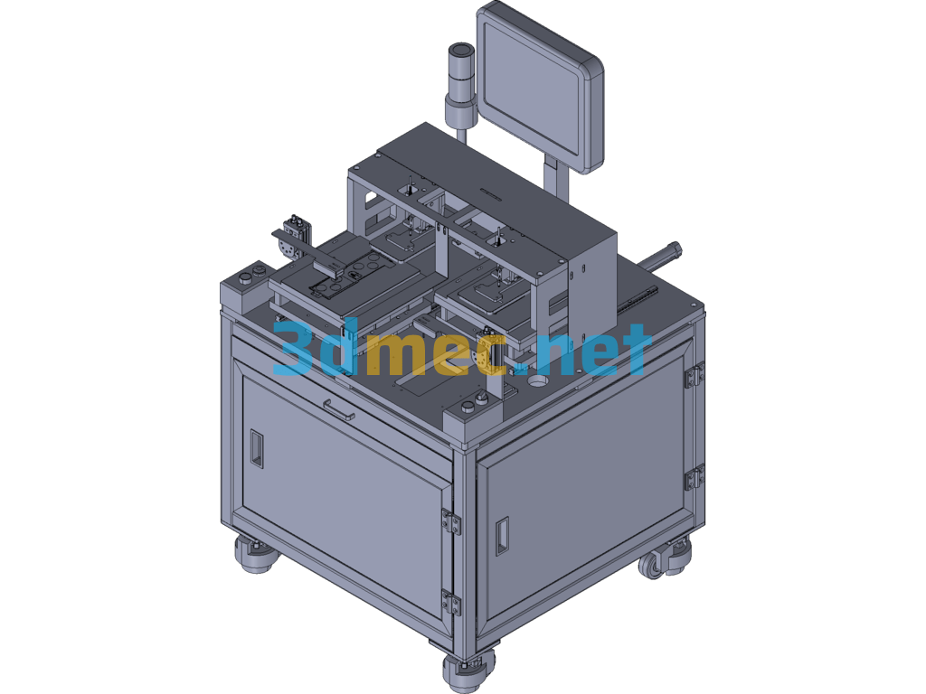 Battery Measuring Machine - 3D Model Exported Free Download