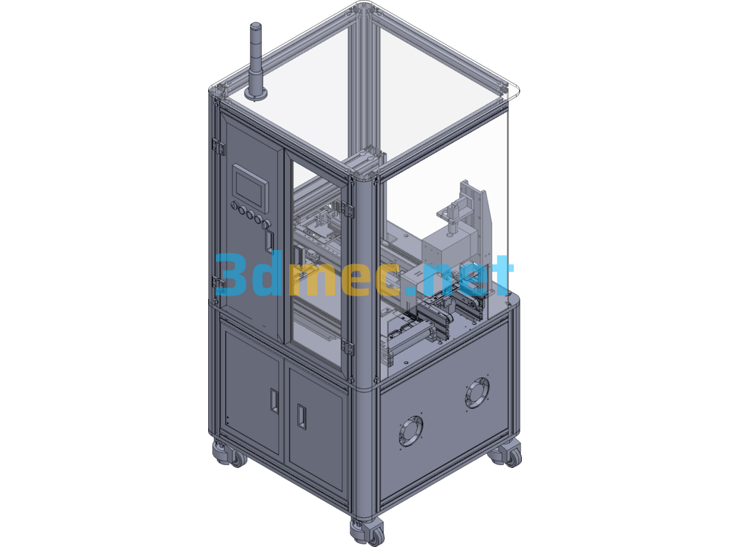 Post-Weld Inspection Machine - 3D Model Exported Free Download