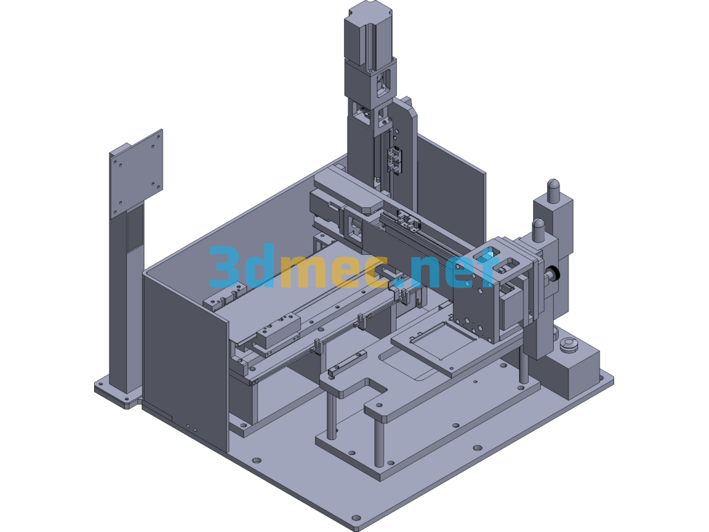 Single Axis Inkjet Printer - 3D Model Exported Free Download