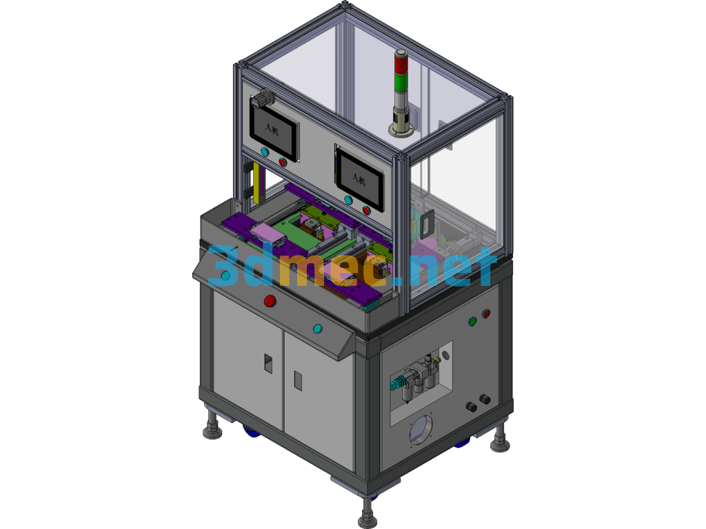 Apple Mobile Phone Shell Flatness Detection Machine - 3D Model Exported Free Download