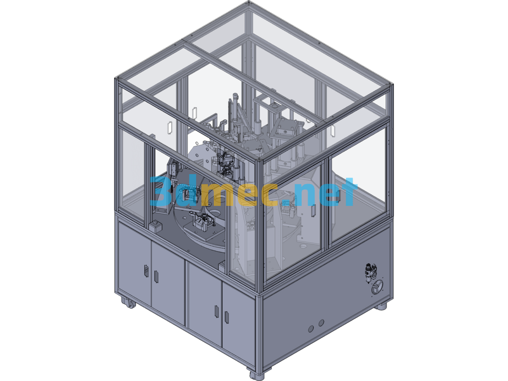 Semi-Automatic Deburring Equipment - 3D Model Exported Free Download