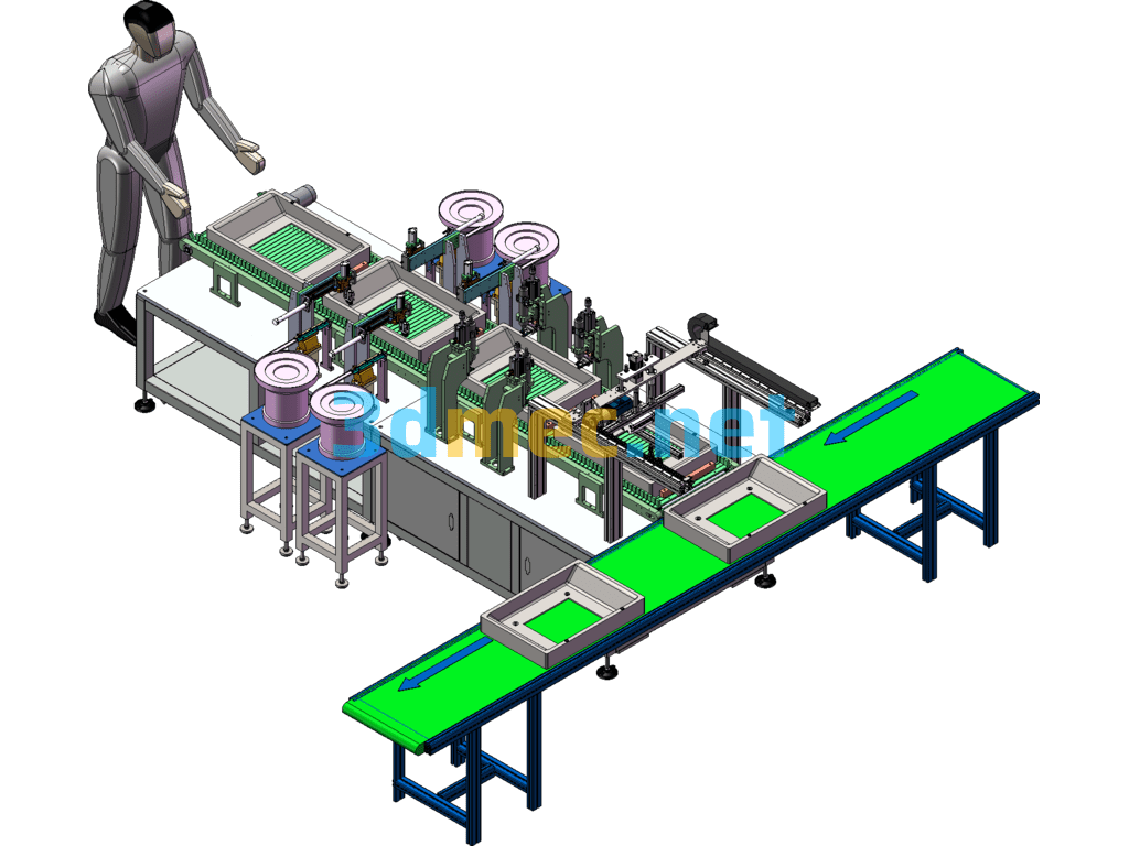 Fully Automatic Nut Loading And Rivet Nut Online Riveting Nut Equipment - 3D Model SolidWorks Free Download