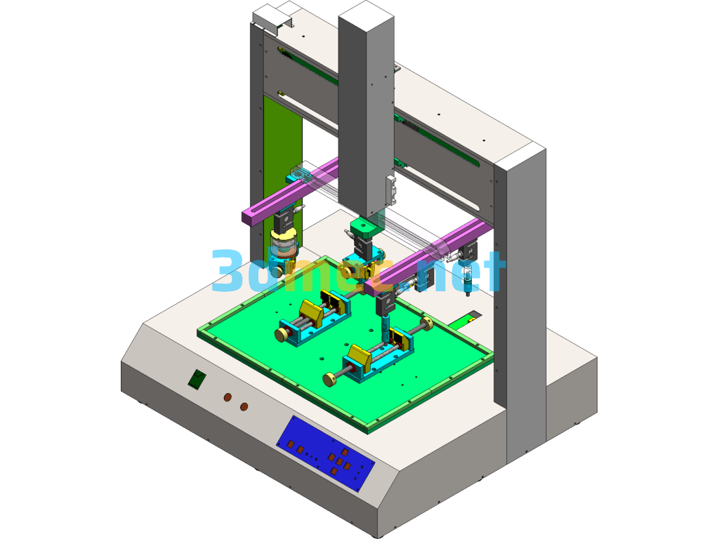 Fully Automatic Triaxial Load Testing Machine, Insertion And Extraction Force Testing Machine - 3D Model SolidWorks Free Download