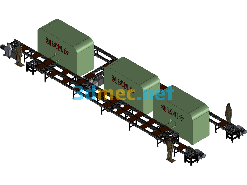 Lifting And Translation Automatic Loading And Unloading Double Speed Circulation Line - 3D Model Exported Free Download