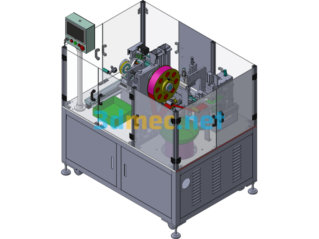 Automobile Wiring Harness Wire Clip Packaging Machine, Double-Sided Adhesive Hot-Pressing Sealing And Cutting Plastic Bags, Mature Non-Standard Automation Equipment - 3D Model SolidWorks Free Download