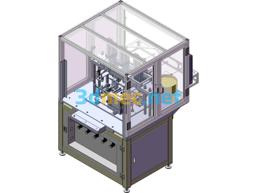 Automatic Nut Riveting Machine (SW Design) - 3D Model SolidWorks Free Download