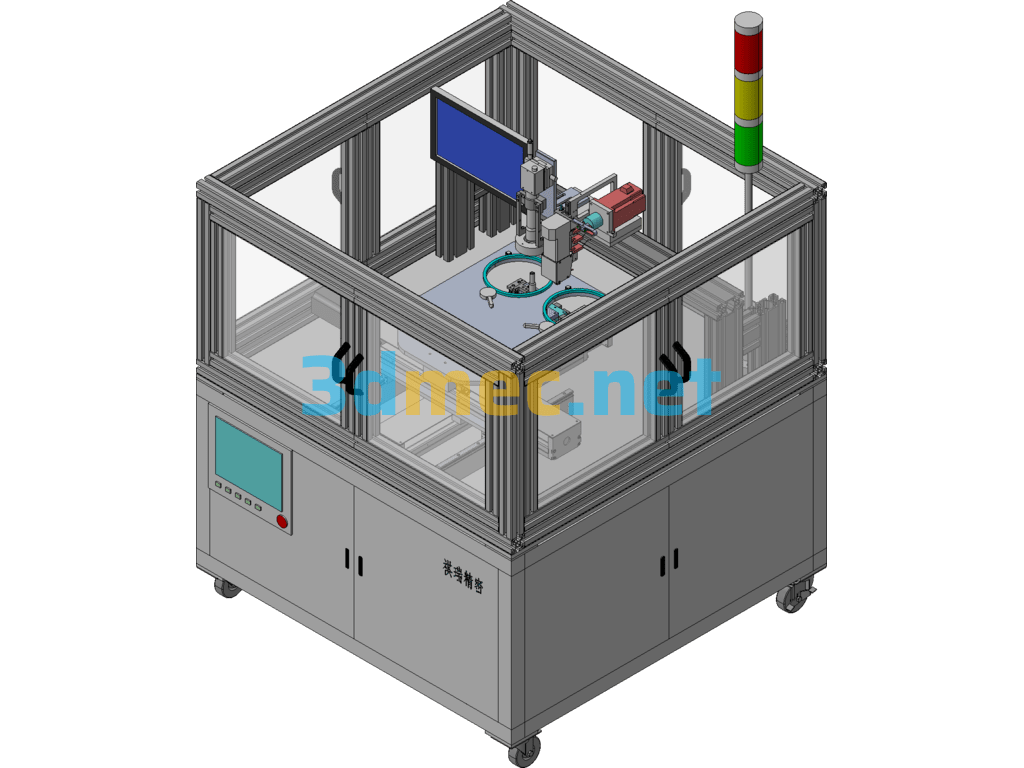 0.25*0.25mm SMT Placement Machine - 3D Model Exported Free Download