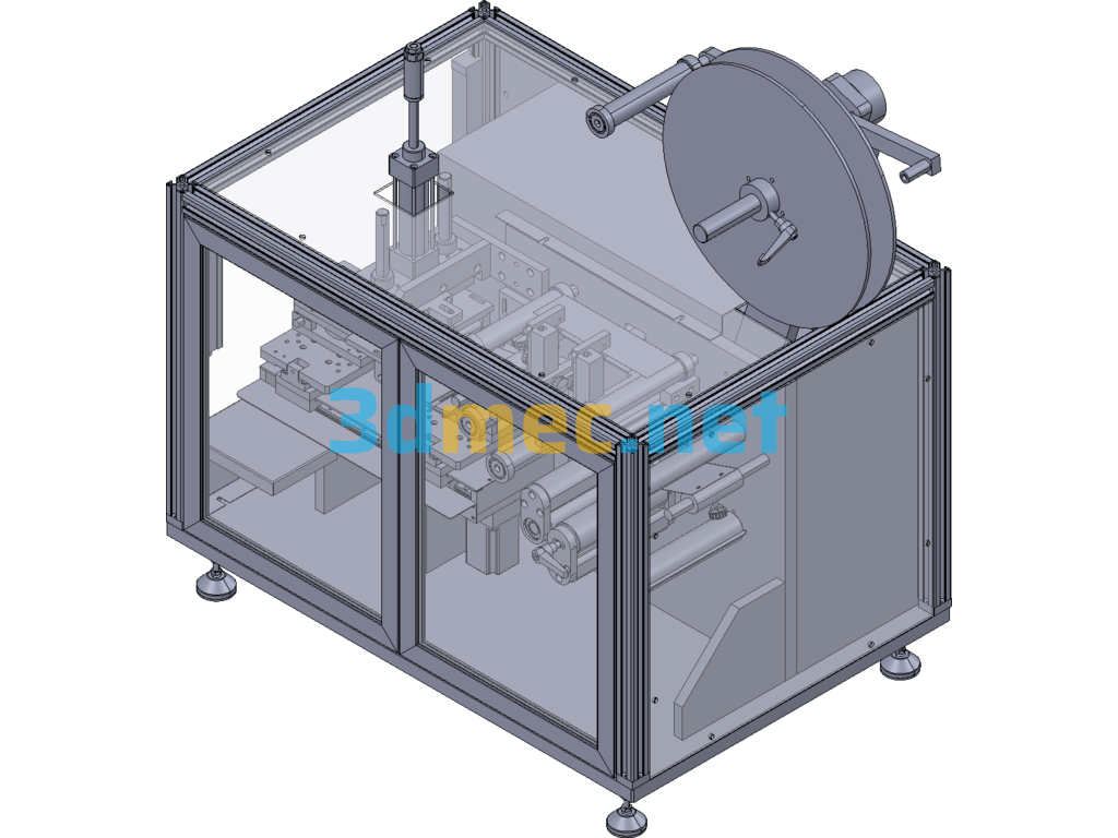 Automatic Labeling Machine - 3D Model Exported Free Download