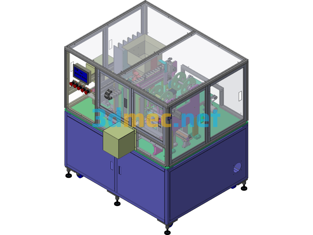 Particle Feeder Assembly Automatic Machine - 3D Model SolidWorks Free Download