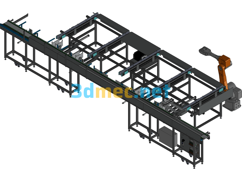 Profile Synchronous Conveyor - 3D Model Exported Free Download