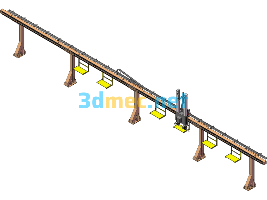 Dual-Axis Truss Manipulator-50 Kg Class (Complete Set Of Pictures) - 3D Model SolidWorks Free Download