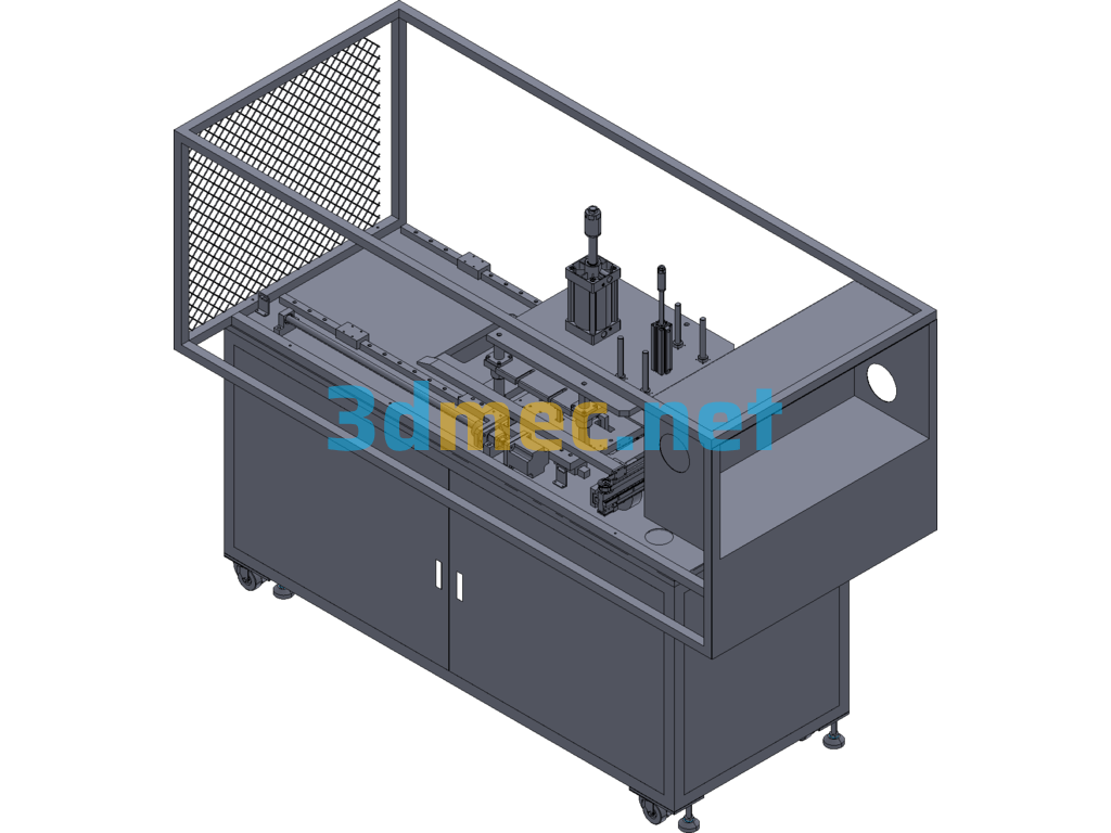 Manipulator Mold Taking Belt Rotation And Water Cutting Integrated Machine Equipment - 3D Model ProE Creo.Elements Free Download