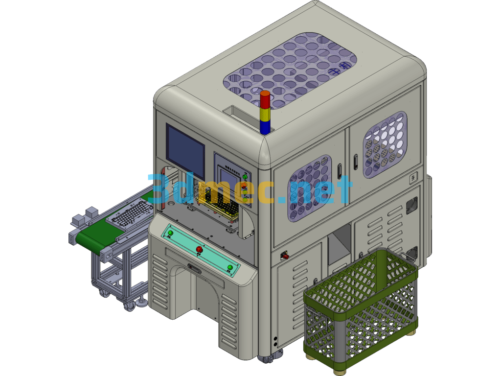 Keycap Automatic Assembly Machine - 3D Model Exported Free Download