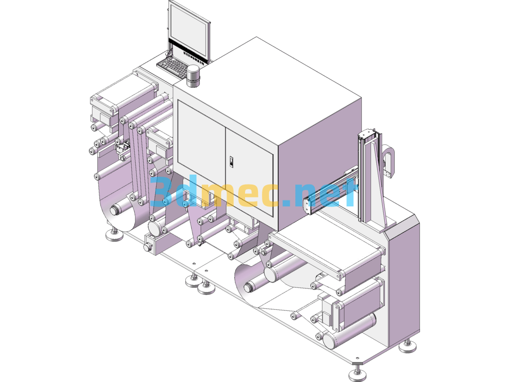 CCD Automatic Inspection Machine - 3D Model SolidWorks Free Download