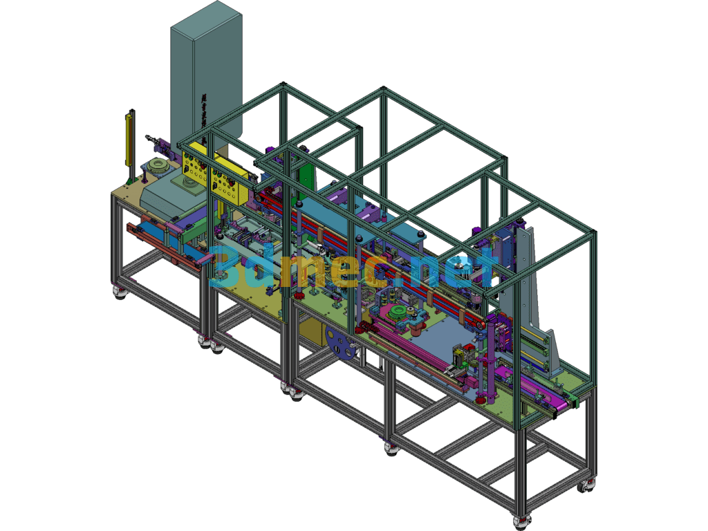 Ultrasonic Welding Leak Detection Automatic Integrated Cup Production Line - 3D Model SolidWorks Free Download