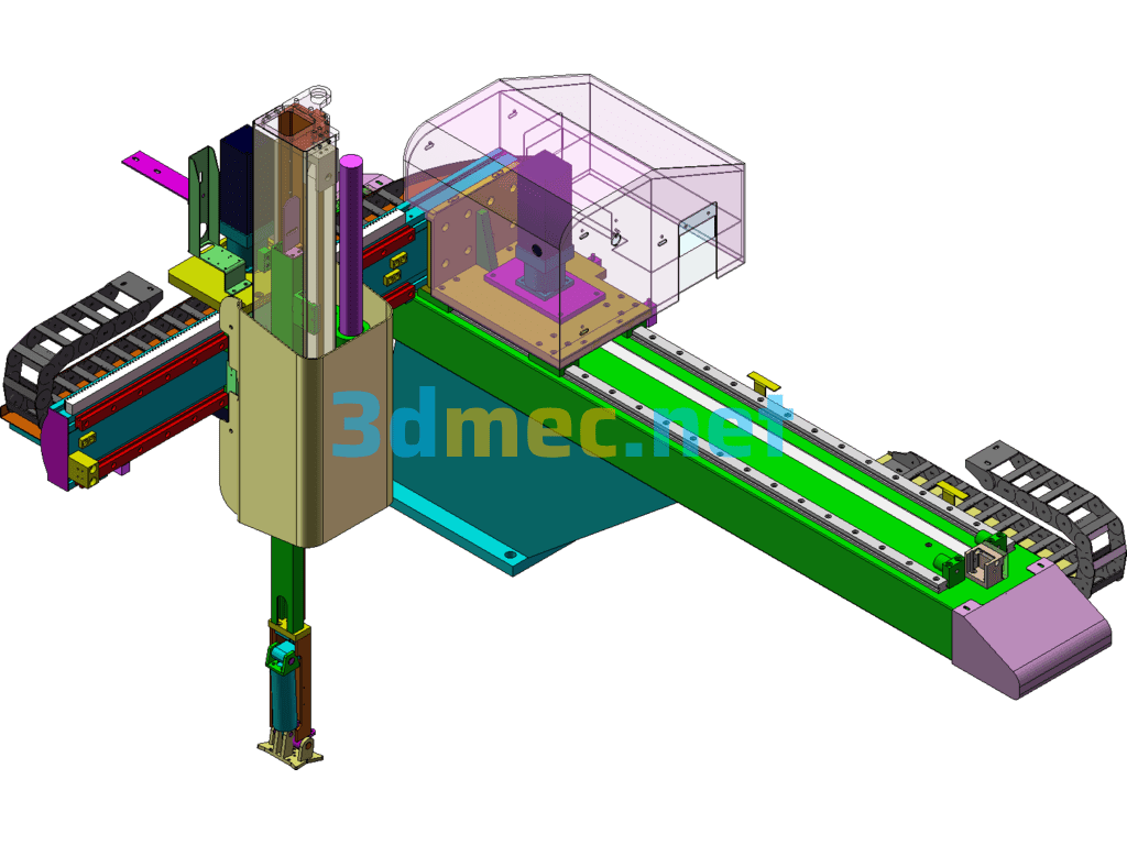 B650 Three-Axis Servo Manipulator, Injection Molding Manipulator With Full Set Of Engineering Drawings - 3D Model SolidWorks Free Download