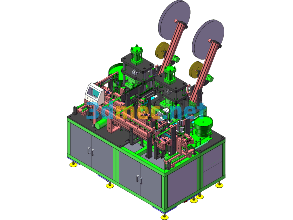 Copper Sheet Stamping Assembly Line (Classic Equipment With Detailed Design) - 3D Model SolidWorks Free Download