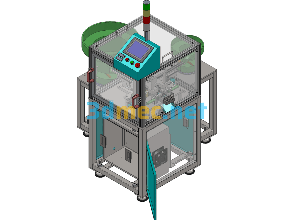 Fully Automatic Air Nozzle Assembly Machine (Complete Set Of Pictures) - 3D Model SolidWorks Free Download