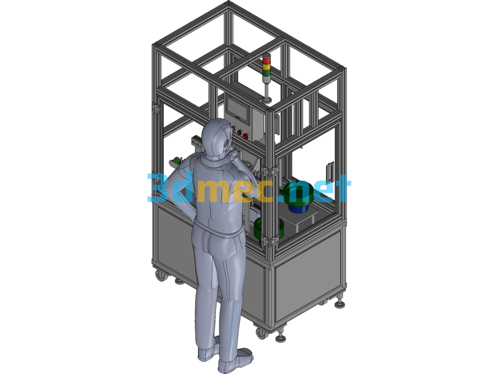 Hoof Foot/Adjusting Foot/Foot Cup Automatic Assembly Machine - 3D Model Exported Free Download