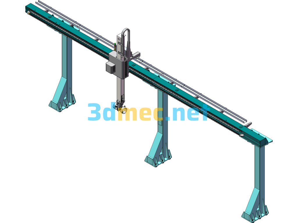 50Kg Single-Axis Truss Manipulator (Complete Set Of Drawings) - 3D Model SolidWorks Free Download