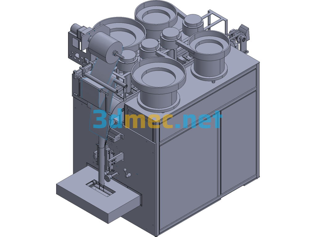 Granule Packaging Machine - 3D Model Exported Free Download