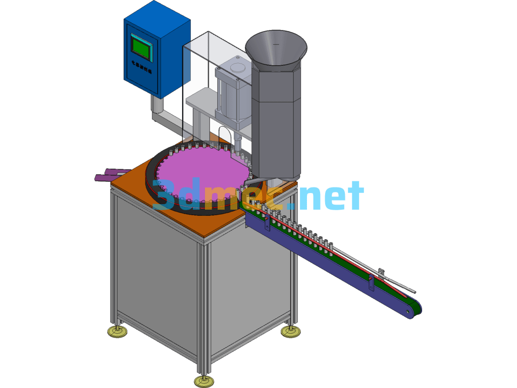 Automatic Bead Punching Machine - 3D Model Exported Free Download