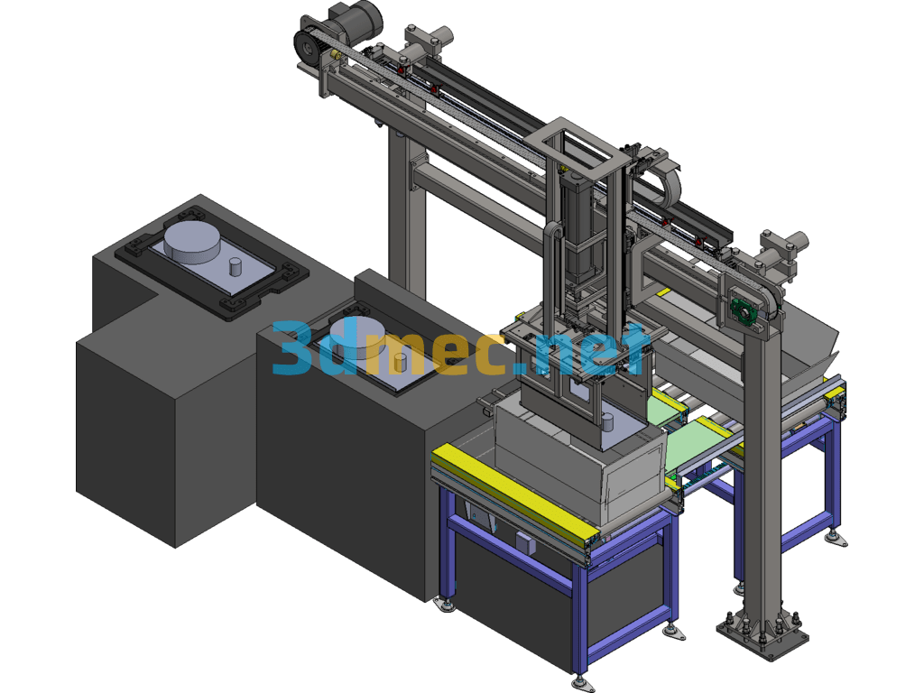 Automatic Cartoning Machine - 3D Model Exported Free Download