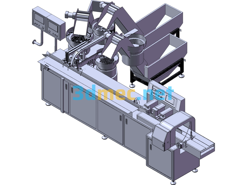 Test Paper Dropper Desiccant Combined Packaging Machine Solution - 3D Model SolidWorks Free Download