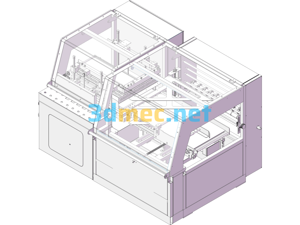 Product Packaging Machine Design Drawings - 3D Model SolidWorks Free Download