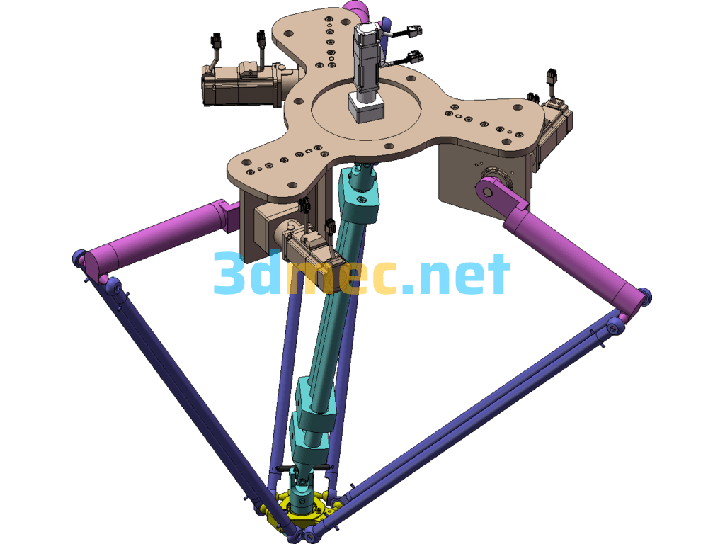 Parallel Manipulator - 3D Model SolidWorks Free Download